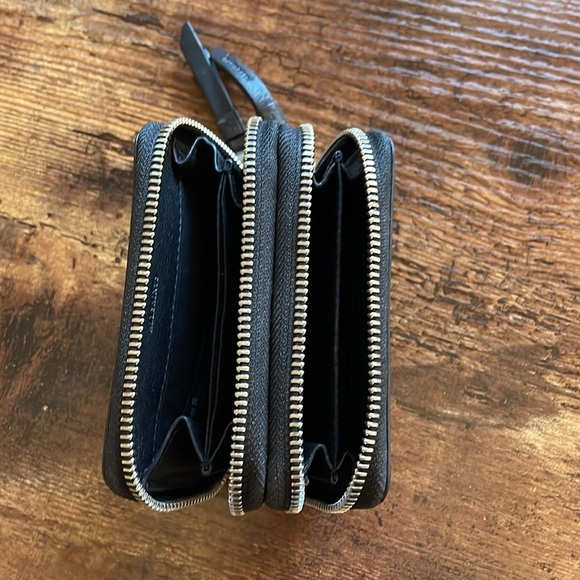 ALLSAINTS Nantes Leather Cardholder Red Snakeskin Leather - Picture 8 of 9